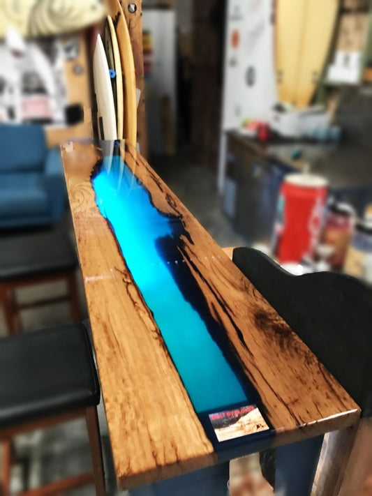 TIMBER RESIN BAR TOP